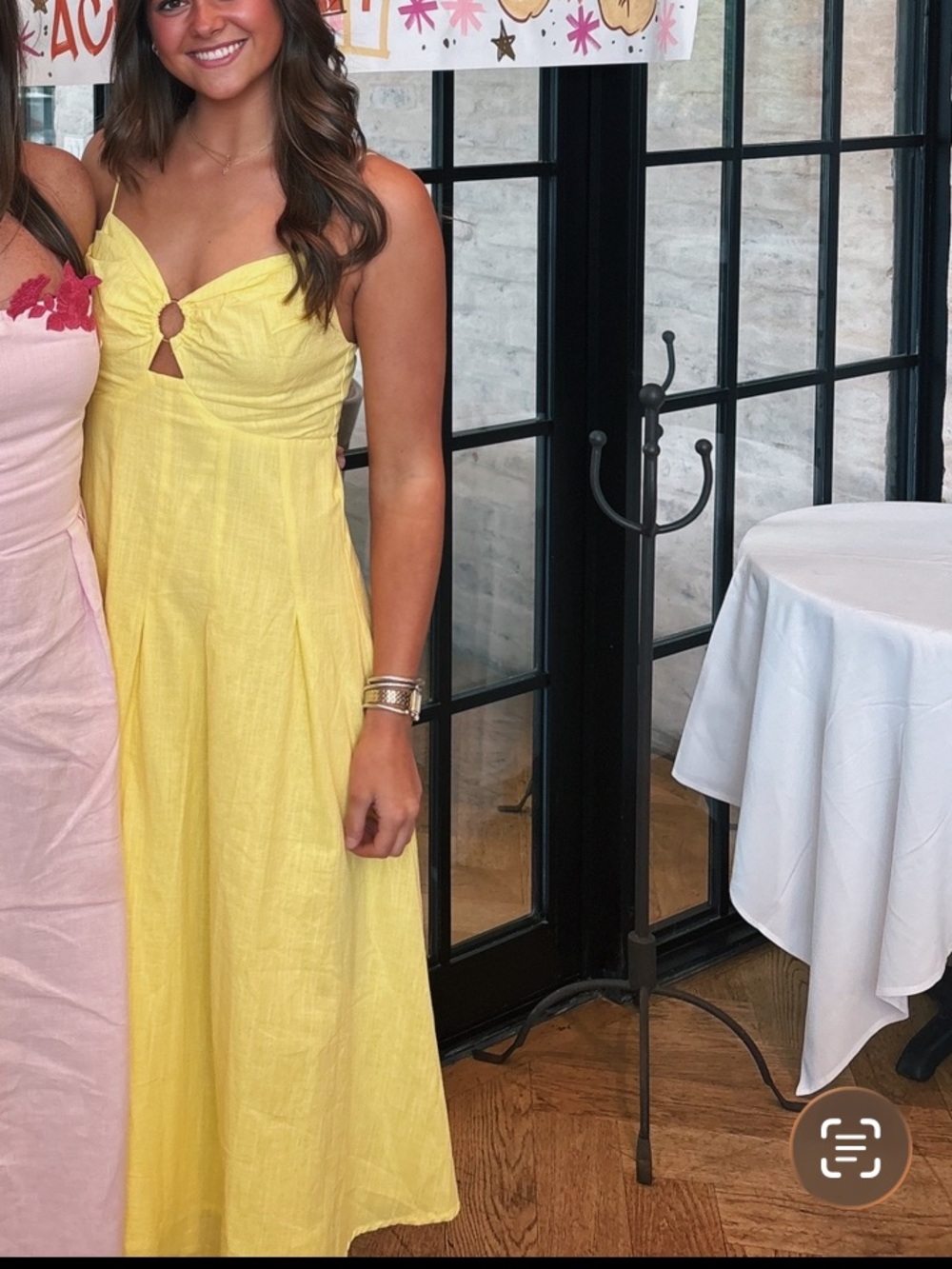 Sunrise Knot-Front Maxi Dress in Yellow